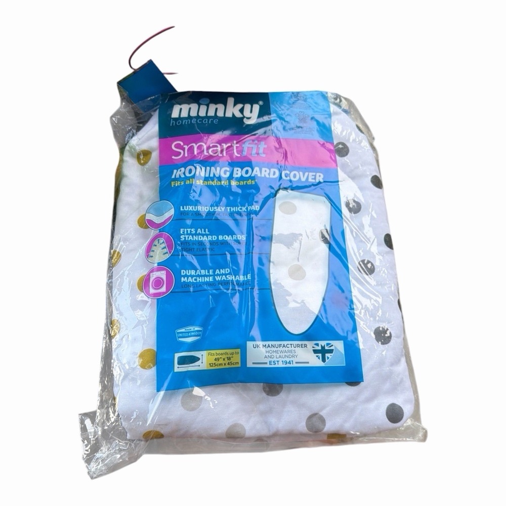 Minky Smart Fit All Ironing Board Cover│Long Lasting, Machine Washable│125X45cm